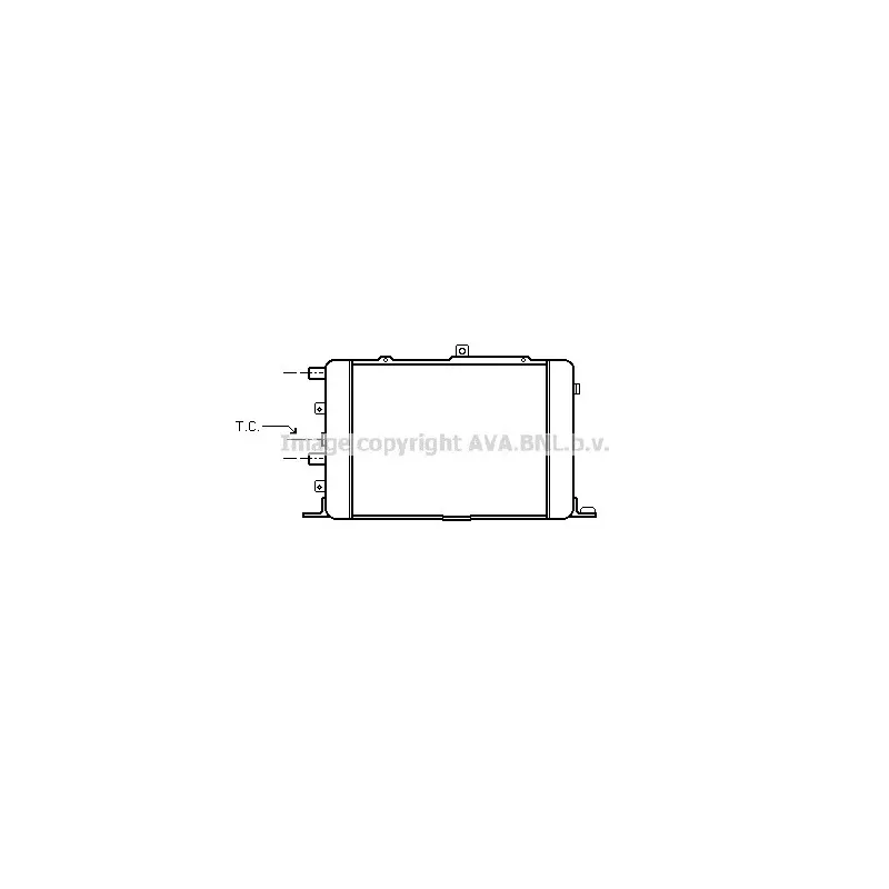 Radiateur, refroidissement du moteur AVA QUALITY COOLING AI2024