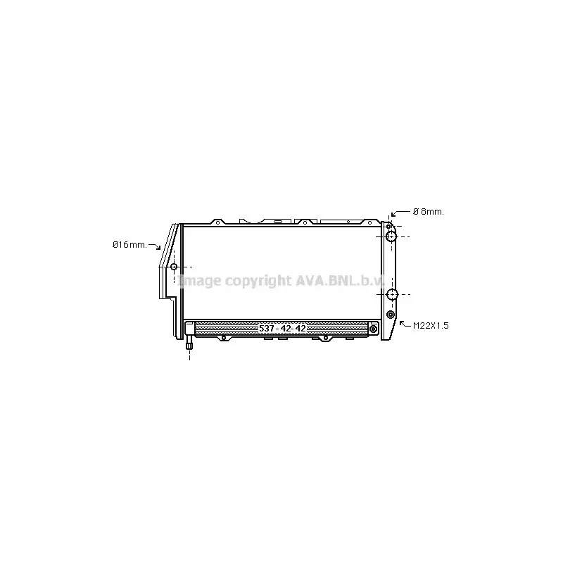 Radiateur, refroidissement du moteur AVA QUALITY COOLING AI2049