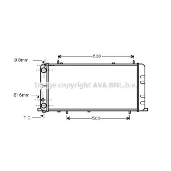 Radiateur, refroidissement du moteur AVA QUALITY COOLING AI2051