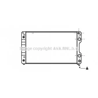 Radiateur, refroidissement du moteur AVA QUALITY COOLING AI2056