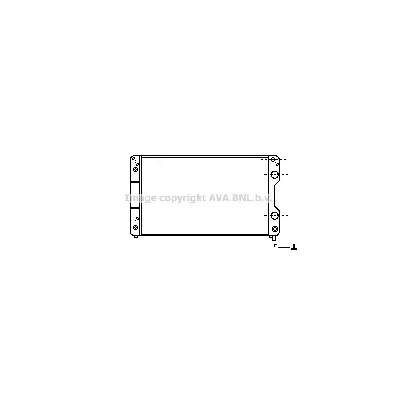Radiateur, refroidissement du moteur AVA QUALITY COOLING AI2056