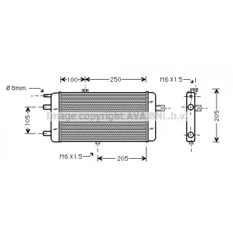 Radiateur, refroidissement du moteur AVA QUALITY COOLING AI2063