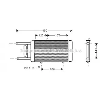 Radiateur, refroidissement du moteur AVA QUALITY COOLING AI2066