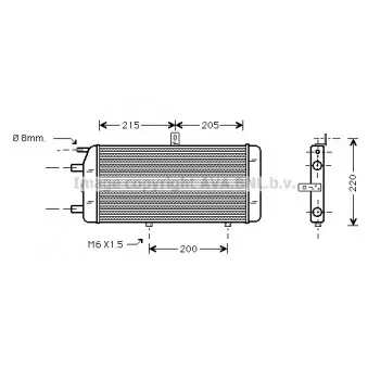 Radiateur, refroidissement du moteur AVA QUALITY COOLING AI2067