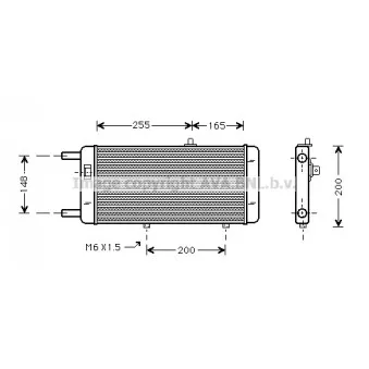 Radiateur, refroidissement du moteur AVA QUALITY COOLING AI2087