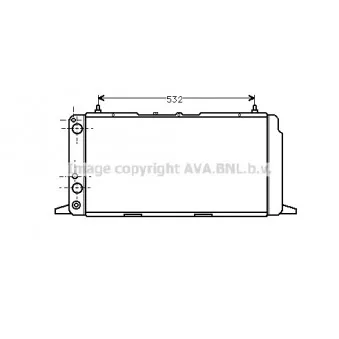 Radiateur, refroidissement du moteur AVA QUALITY COOLING AI2091