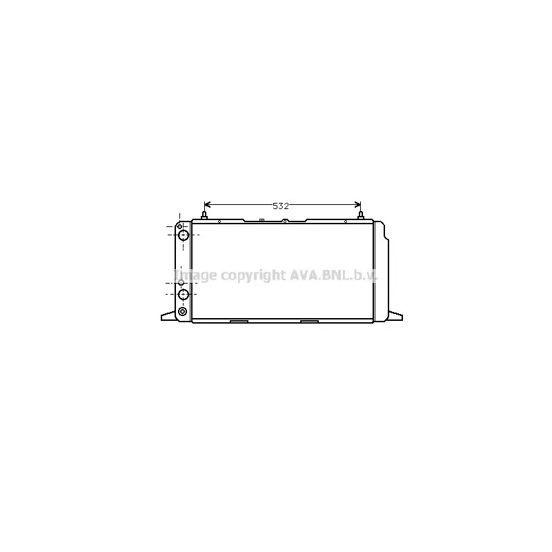 Radiateur, refroidissement du moteur AVA QUALITY COOLING AI2091
