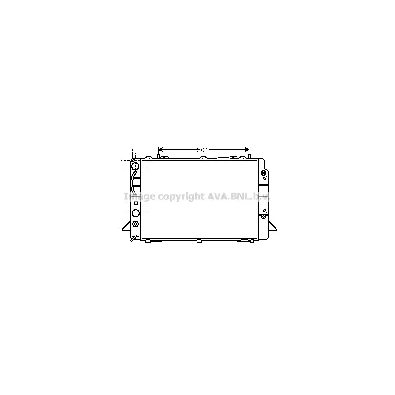 Radiateur, refroidissement du moteur AVA QUALITY COOLING AI2093