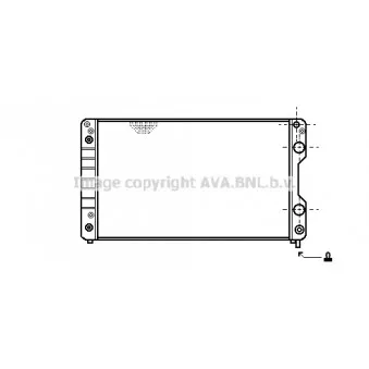 Radiateur, refroidissement du moteur AVA QUALITY COOLING AI2100