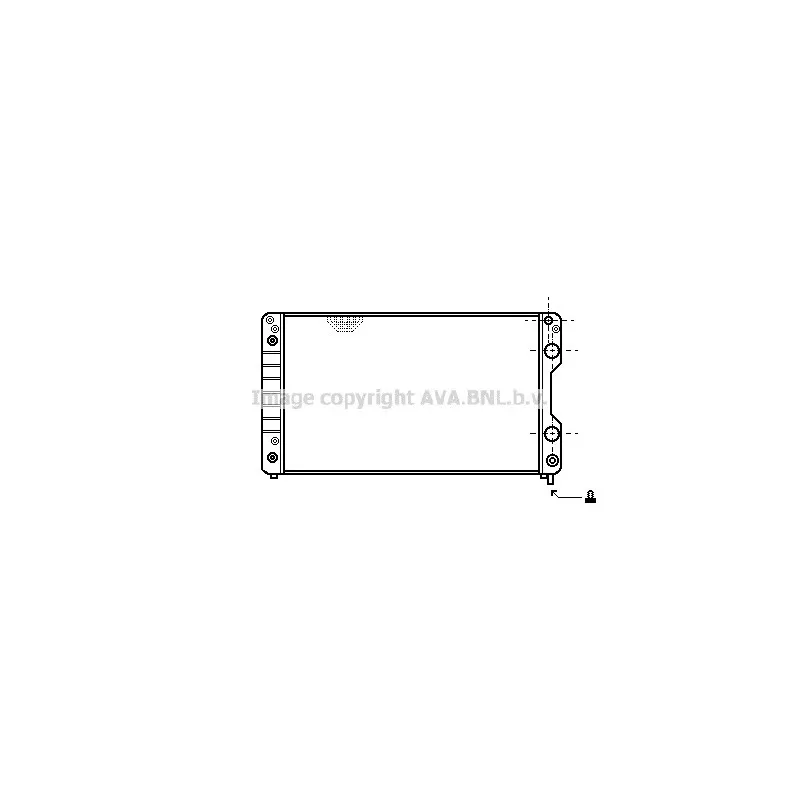 Radiateur, refroidissement du moteur AVA QUALITY COOLING AI2100