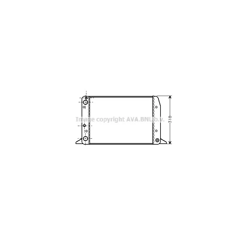 Radiateur, refroidissement du moteur AVA QUALITY COOLING AI2104