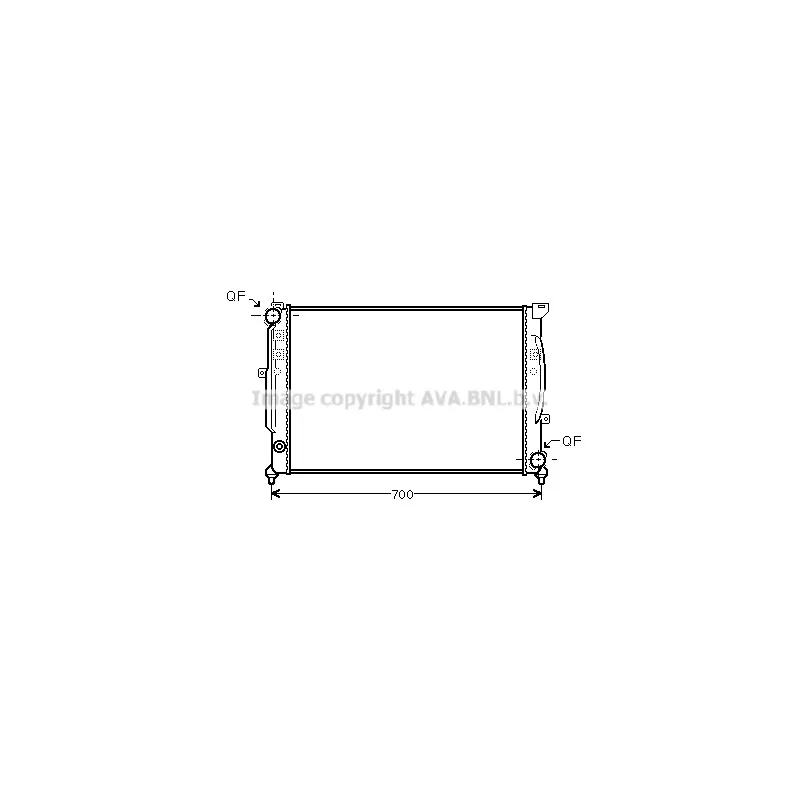 Radiateur, refroidissement du moteur AVA QUALITY COOLING AI2124