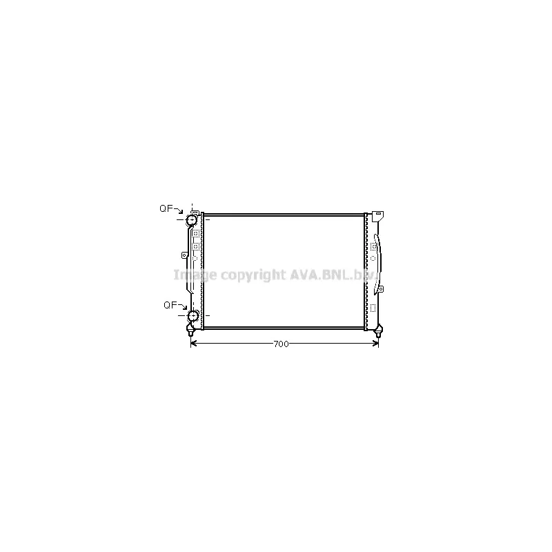 Radiateur, refroidissement du moteur AVA QUALITY COOLING AI2189