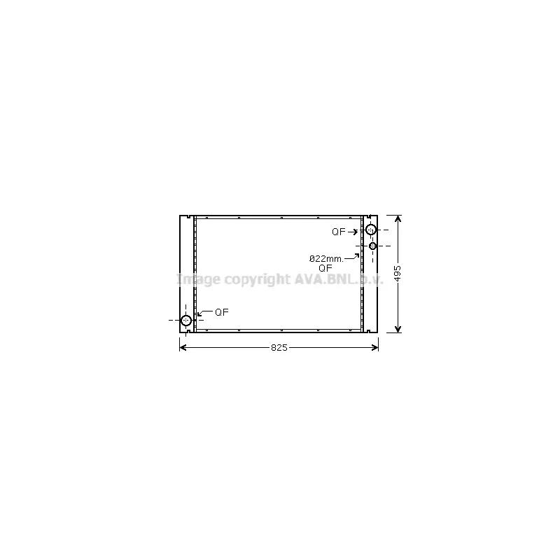 Radiateur, refroidissement du moteur AVA QUALITY COOLING AI2289