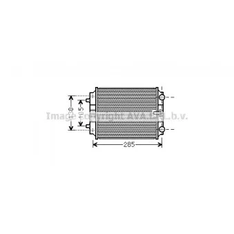 Radiateur, refroidissement du moteur AVA QUALITY COOLING AI2299