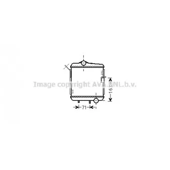 Radiateur, refroidissement du moteur AVA QUALITY COOLING AI2311