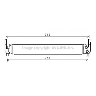 Radiateur, refroidissement du moteur AVA QUALITY COOLING AI2346