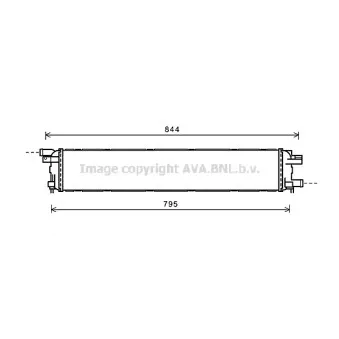 Radiateur, refroidissement du moteur AVA QUALITY COOLING AI2361