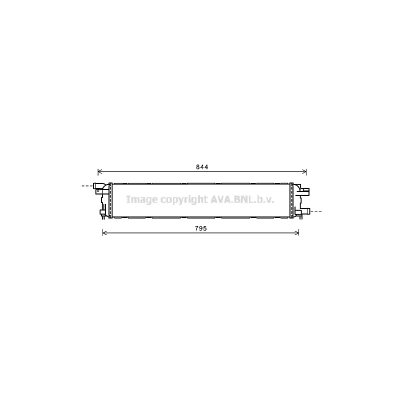 Radiateur, refroidissement du moteur AVA QUALITY COOLING AI2361