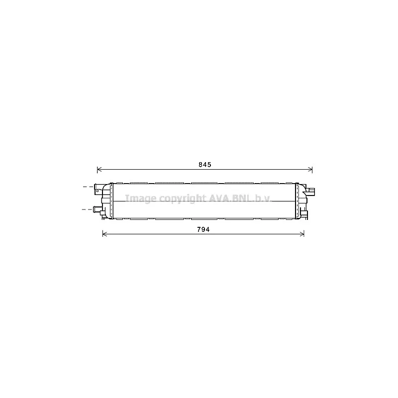 Radiateur, refroidissement du moteur AVA QUALITY COOLING AI2366
