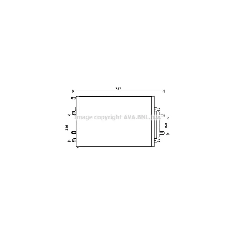 Radiateur, refroidissement du moteur AVA QUALITY COOLING AI2383