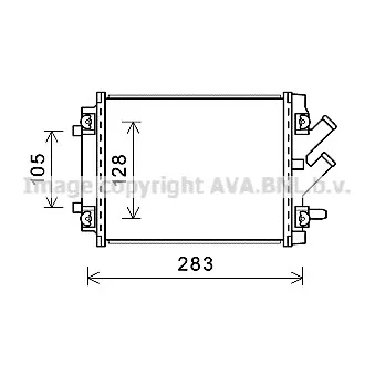Radiateur, refroidissement du moteur AVA QUALITY COOLING AI2384