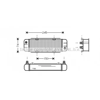 Radiateur d'huile AVA QUALITY COOLING AI3131
