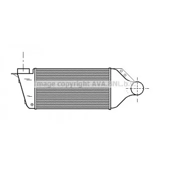 Intercooler, échangeur AVA QUALITY COOLING AI4102