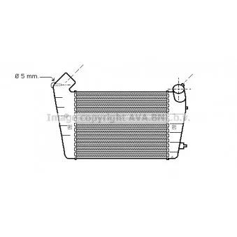 Intercooler, échangeur AVA QUALITY COOLING AI4128