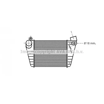 Intercooler, échangeur AVA QUALITY COOLING AI4185