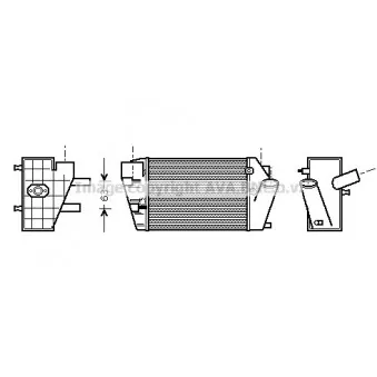 Intercooler, échangeur AVA QUALITY COOLING AI4187