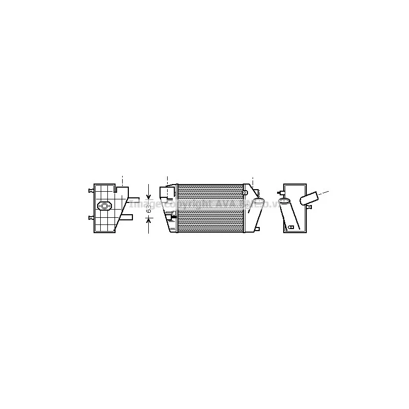 Intercooler, échangeur AVA QUALITY COOLING AI4187