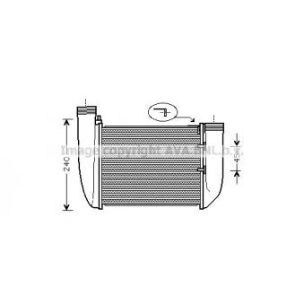 Intercooler, échangeur AVA QUALITY COOLING AI4212