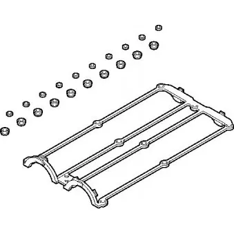 Jeu de joints d'étanchéité, couvercle de culasse ELRING 569.460