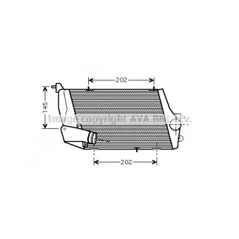 Intercooler, échangeur AVA QUALITY COOLING AI4219