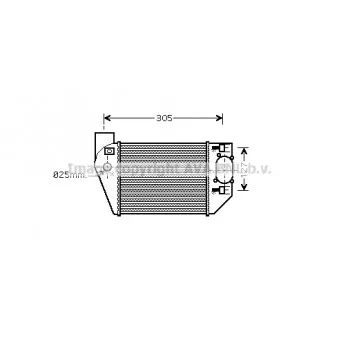 Intercooler, échangeur AVA QUALITY COOLING AI4249