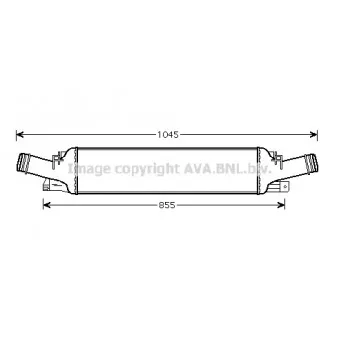 Intercooler, échangeur AVA QUALITY COOLING AI4294