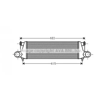 Intercooler, échangeur AVA QUALITY COOLING AI4307