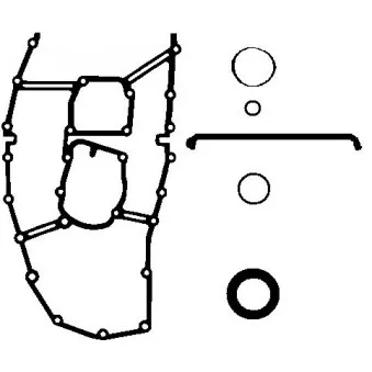 Jeu de joints d'étanchéité, carter de distribution ELRING 584.840
