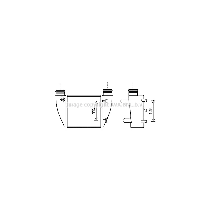 Intercooler, échangeur AVA QUALITY COOLING AI4364