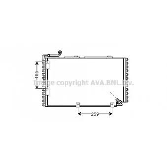 Condenseur, climatisation AVA QUALITY COOLING AI5107