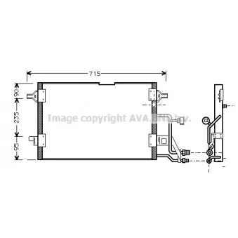 Condenseur, climatisation AVA QUALITY COOLING AI5116