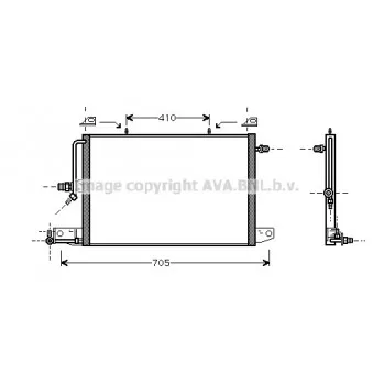 Condenseur, climatisation AVA QUALITY COOLING AI5117