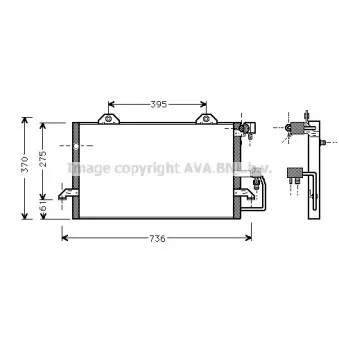 Condenseur, climatisation AVA QUALITY COOLING AI5118