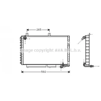 Condenseur, climatisation AVA QUALITY COOLING AI5120