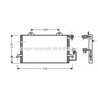 Condenseur, climatisation AVA QUALITY COOLING AI5121