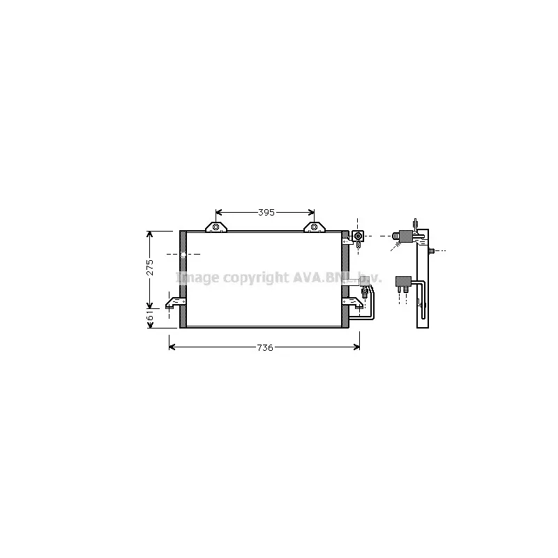Condenseur, climatisation AVA QUALITY COOLING AI5121