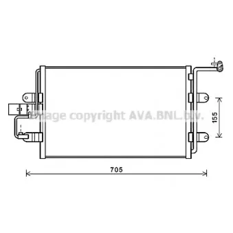 Condenseur, climatisation AVA QUALITY COOLING AI5130