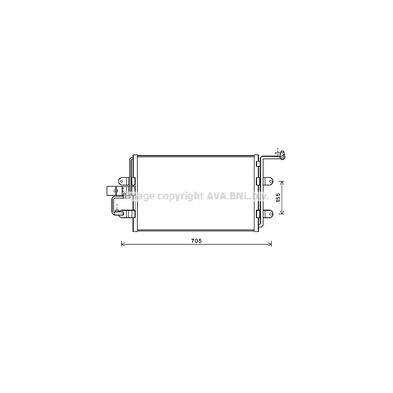 Condenseur, climatisation AVA QUALITY COOLING AI5130
