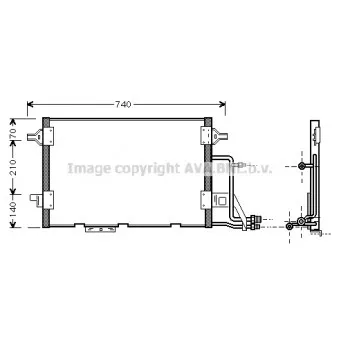 Condenseur, climatisation AVA QUALITY COOLING AI5137